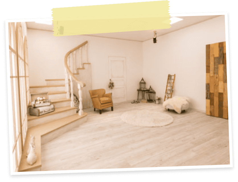 キッズフォトスタジオチョコ 荒川店特別な空間での撮影